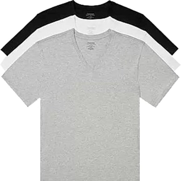 Calvin Klein Men's 3Pk V Neck Cotton Classics‎ Active Shirts & Tees - Picture 2 of 8
